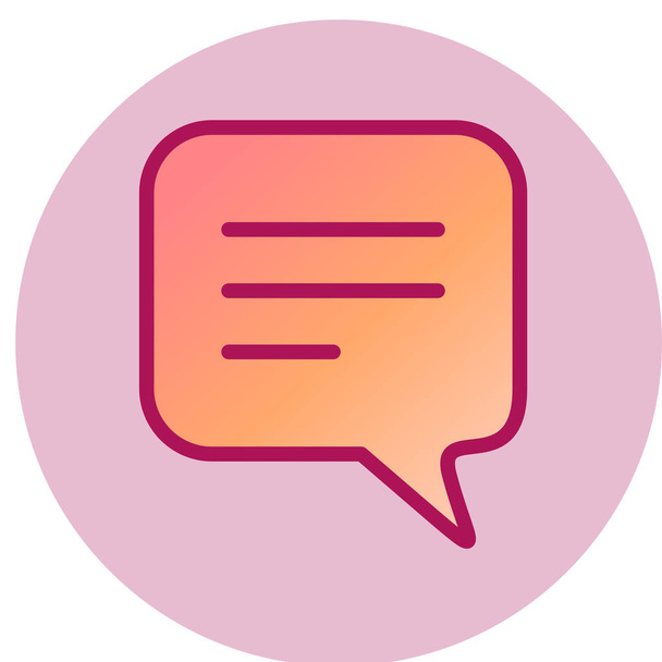 chat bubble icon vector illustration - Vector, Image