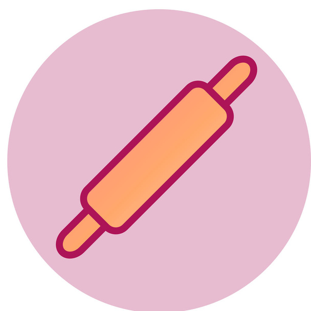 Rolling Pin simple icon, vector illustration - Vector, Image