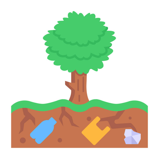 vector illustration of a tree icon - Вектор, зображення
