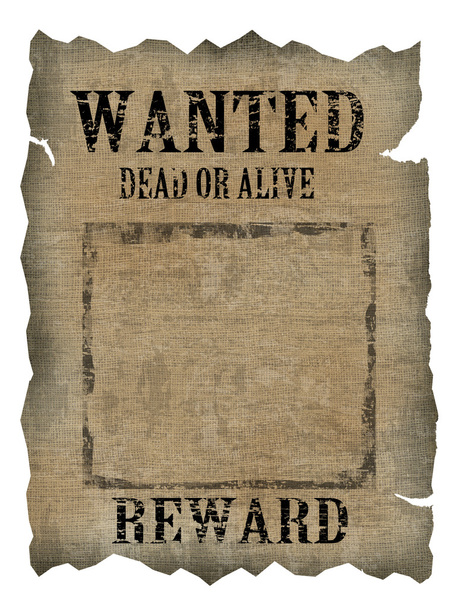 Vintage wanted poster - Photo, Image