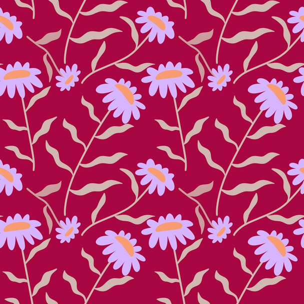 Floral seamless flower pattern for fabrics and textiles and packaging and gifts and cards and linens and kids - Foto, afbeelding