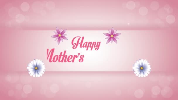 Glücklicher Muttertag Schriftzug Animation - Filmmaterial, Video