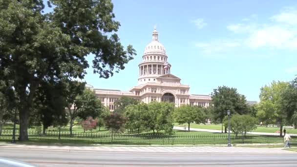 Τέξας κράτος Capitol εξωτερικό - Πλάνα, βίντεο