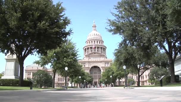 Texas State Capitol zewnętrzne - Materiał filmowy, wideo
