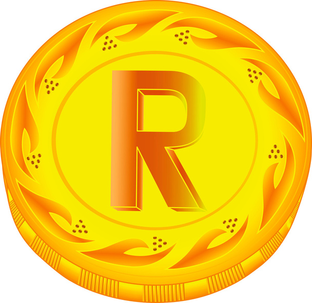 Rand-Münze - Vektor, Bild