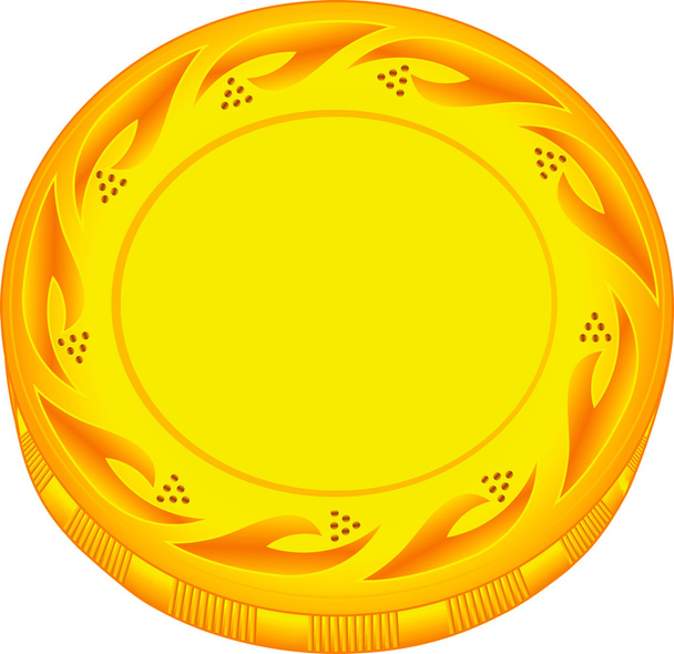 χρυσό νόμισμα - Διάνυσμα, εικόνα