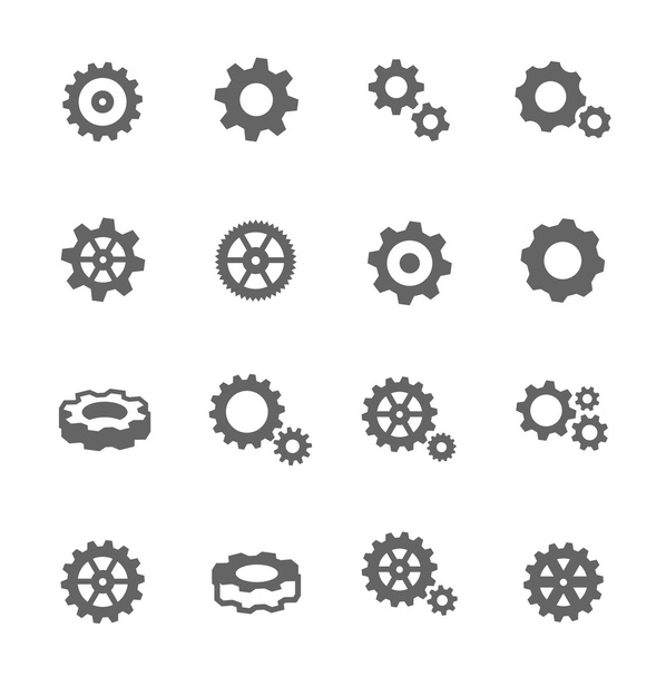 Gear Icons - Вектор,изображение