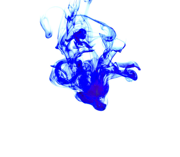 Kék tinta vízben - Fotó, kép