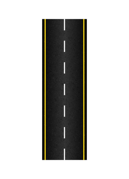 Road Top View Composition - Vector, Image