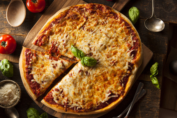 Homemade Hot Cheese Pizza - Zdjęcie, obraz