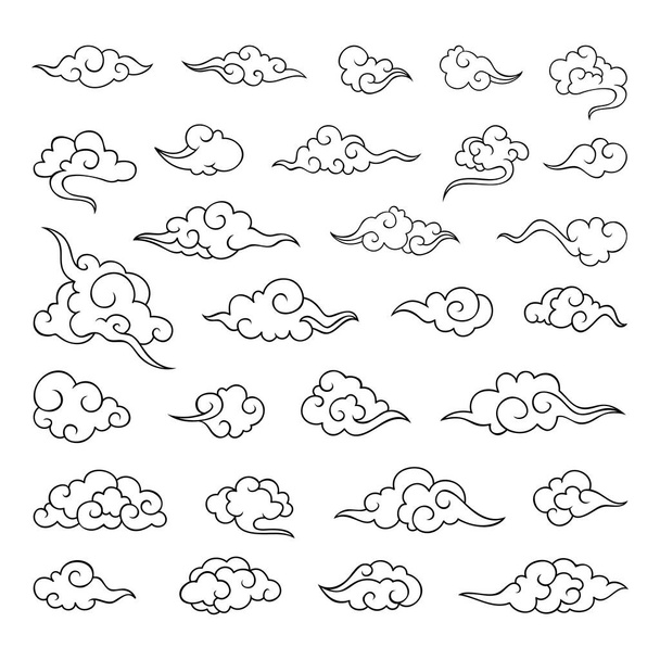 Traditional cloud ornaments in chinese - Vector, Image