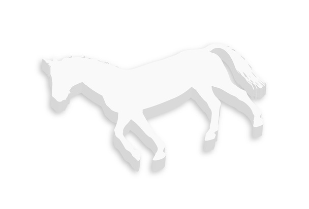 3d Horse - Vettoriali, immagini