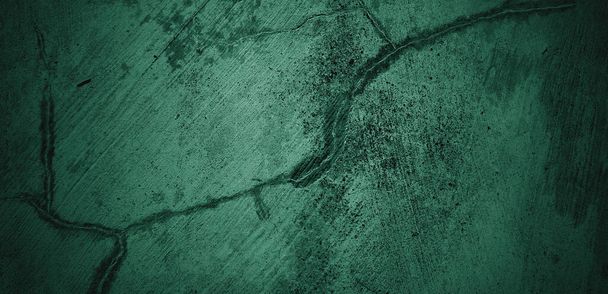 Texture della parete verde. Sfondo astratto. Struttura in cemento scuro per sfondo. cemento spaventoso - Foto, immagini