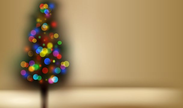 Illustration vectorielle de la silhouette de l'arbre de Noël
 - Vecteur, image