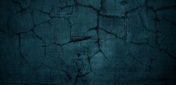 Textura de pared azul. Fondo abstracto. Textura de cemento oscuro para fondo. hormigón aterrador - Foto, imagen