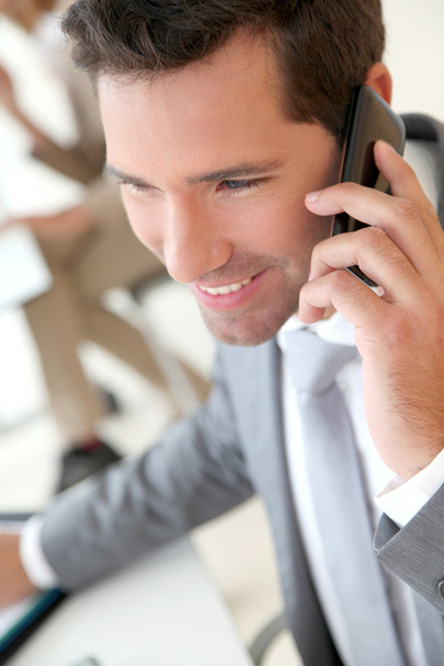 Businessman talking on the phone - Foto, imagen