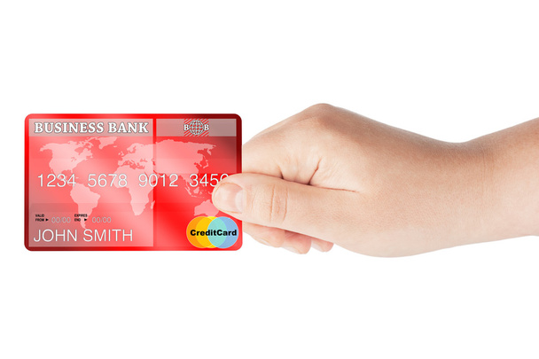 kreditní karta v ruce - Fotografie, Obrázek