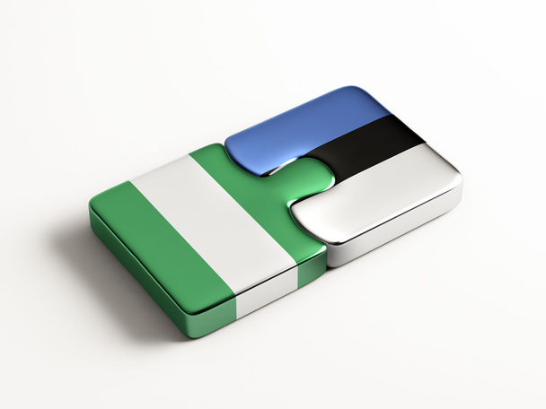 Estonia Nigeria  Puzzle Concept - Photo, Image
