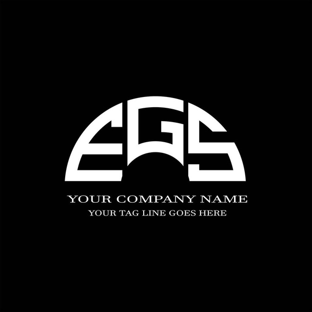 EGS επιστολή λογότυπο δημιουργικό σχεδιασμό με διανυσματικό γραφικό - Διάνυσμα, εικόνα