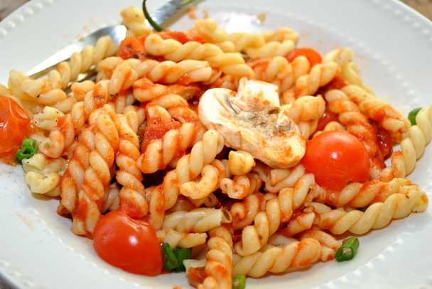Gemelli Pasta with Ingredients - Photo, Image