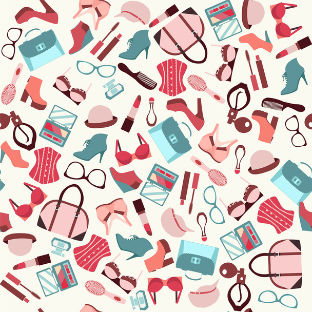 Beauty and accessories  background  - Illustration - ベクター画像