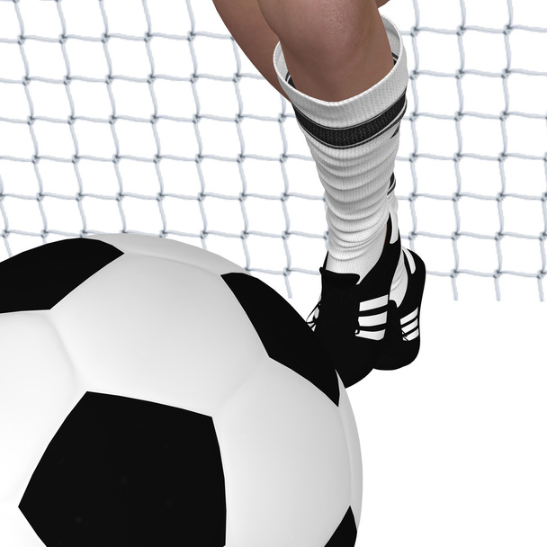 Ноги футбольной девушки
 - Фото, изображение