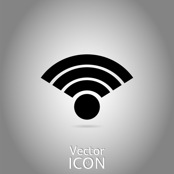 wektor ikonę sieci bezprzewodowej - Wektor, obraz