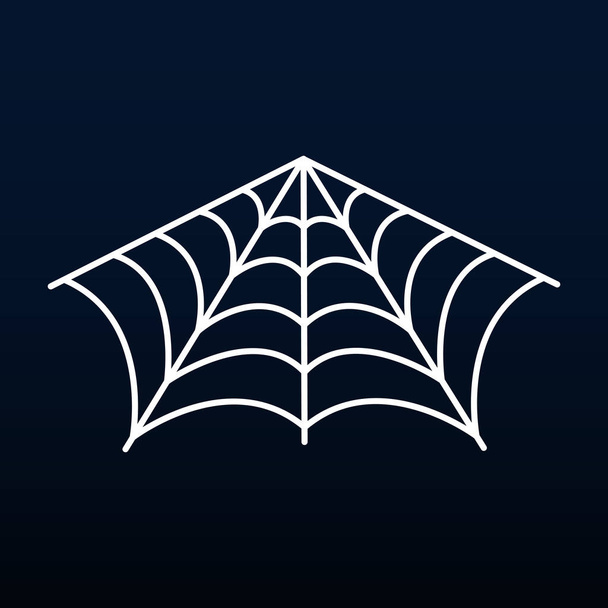Cartoon spider web, Vector, Illustration. - Вектор,изображение