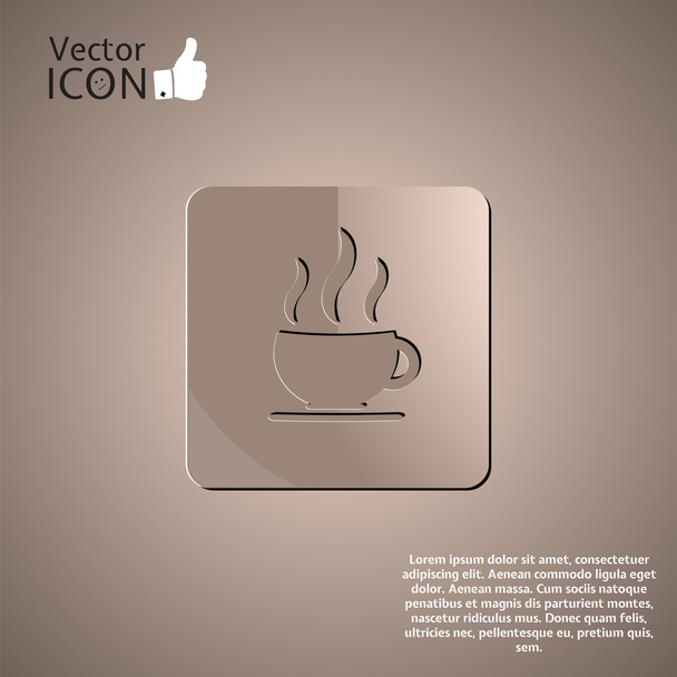 Hot coffee mug or tea cup - Vector, Image