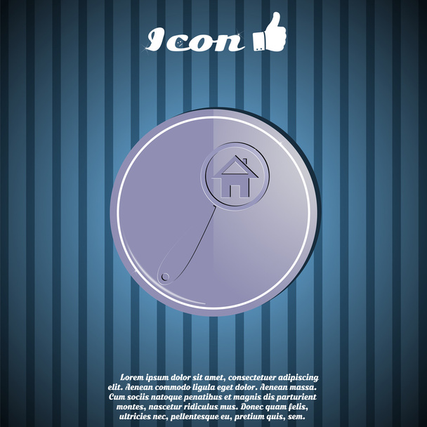 Vector Searching for House of Home with Magnifying Icon - Vector, Image