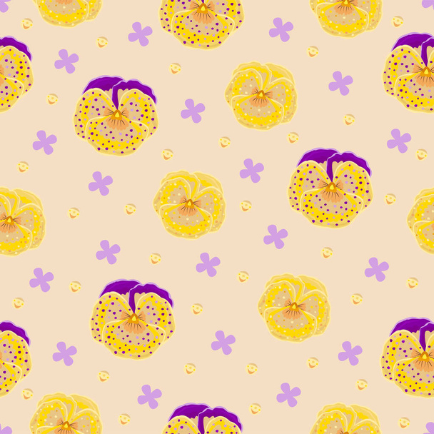 Culottes jaunes et violettes, motif sans couture - Vecteur, image