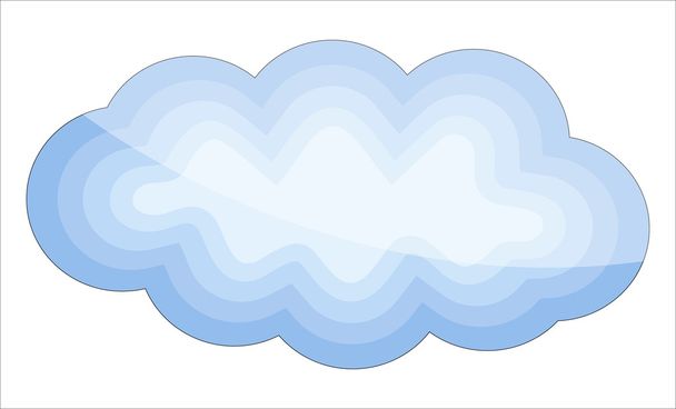 Глянсовий хмара дизайн
 - Вектор, зображення