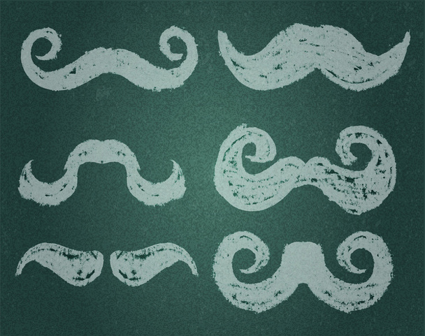 Moustache Set - Wektor, obraz