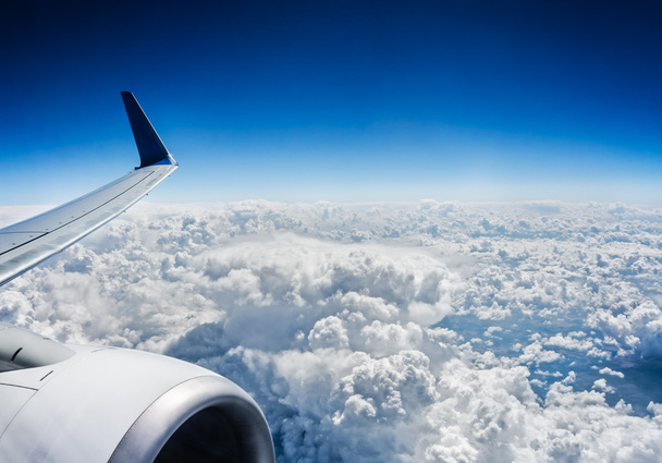 Kilátás a repülőgép ablakából - Fotó, kép