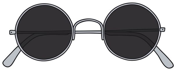 Black glasses - Vector, Image