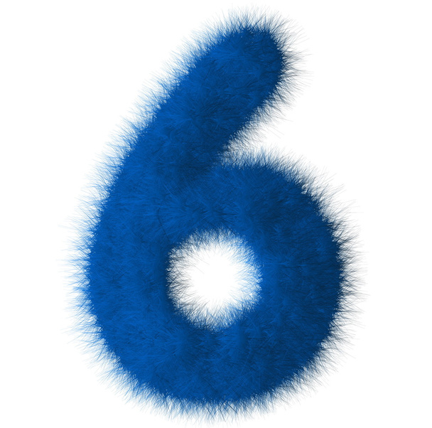 Синий шрифт 6 цифр на белом фоне
 - Фото, изображение