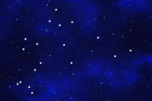 Achtergrond van de ster-van een veld van zodiakaal symbool "Waterman" - Foto, afbeelding