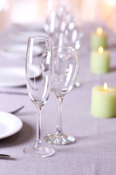 Table setting in restaurant - Photo, image
