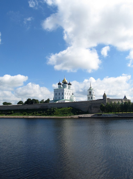 Pskov Kremlin on the river Great. Russia, Pskov - Photo, Image