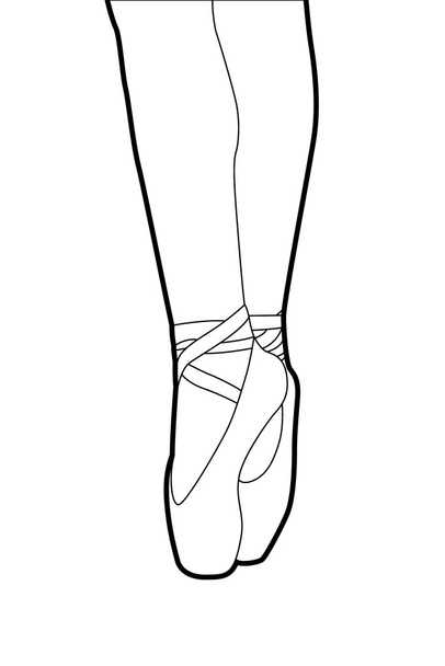 Ballet slippers - Vector, afbeelding