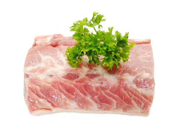 新鮮なパセリの骨なし生豚肉ロースト - 写真・画像