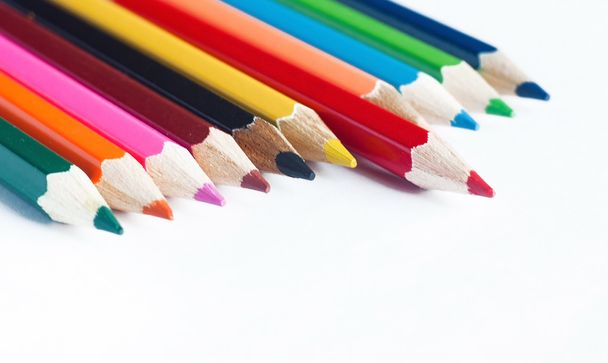 Block of colour pencils - Φωτογραφία, εικόνα
