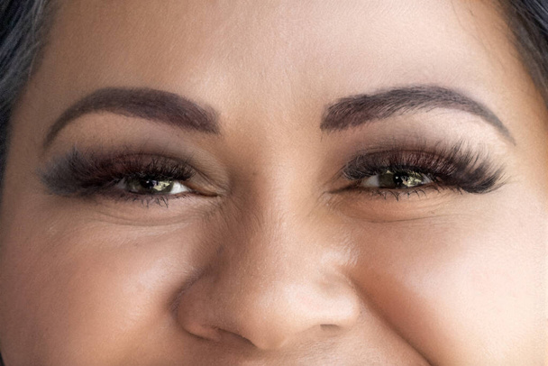 krásná zelená oči latina mexická žena krása - Fotografie, Obrázek