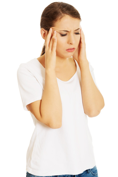 Woman with a headache - Fotografie, Obrázek