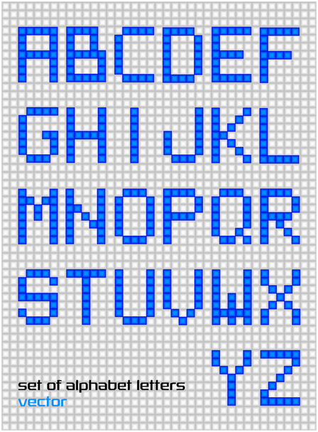Набор ярких цифровых алфавитов
 - Вектор,изображение