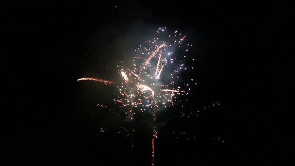 Fireworks at holiday night - Footage, Video