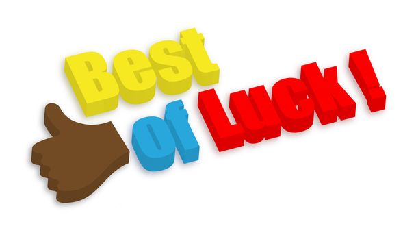 Best of Luck - Motivation Concept - Vector, Image