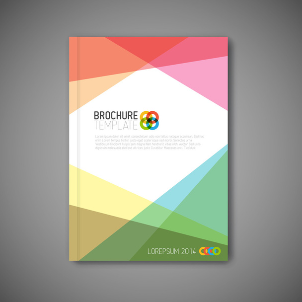 Moderne Vector abstracte brochure ontwerpsjabloon - Vector, afbeelding