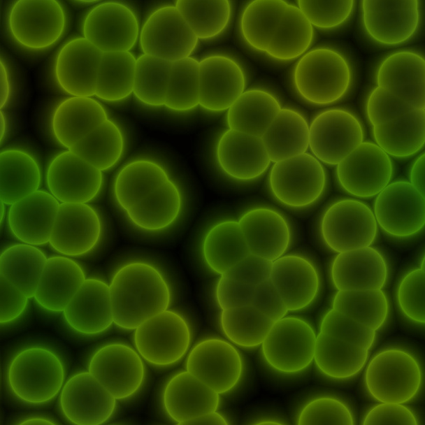 seamless texture of green bacteria - Photo, Image