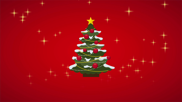 Weihnachtsbaum-Animation - Filmmaterial, Video